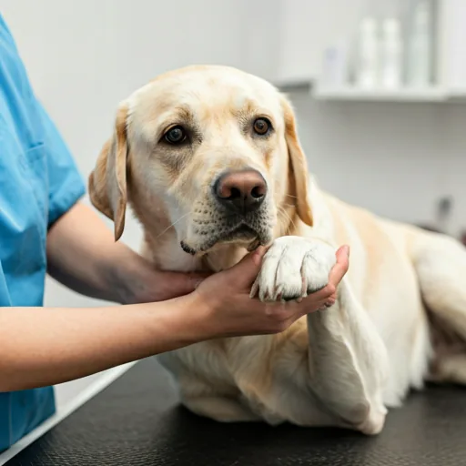 Therapeutische Massage bei einem Labrador in der Tierphysiotherapie Bad Oldesloe